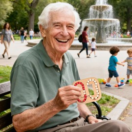 Toyvian Wooden Spinning Cube Toys to Relieve Stress Anxiety, Funny Rotating Bean Brain Teaser, Kids Puzzles Interactive Toy for Kids Adults