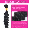 Deep Wave Bulk Human Hair for Braiding Micro Human Braiding