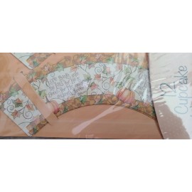 Divinity Boutique Beautiful Fall Thanksgiving Divinity Boutique 12 Pumpkin Cupcake Wrappers