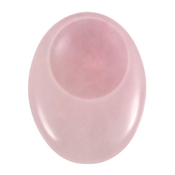 MANIFO Gemstone Crystal Worry Stone Oval Concave Shape Stress Reliever Reiki Healing Pocket Palm Stone Decorative rose quartz