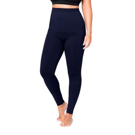 SHAPERMINT Compression Leggings for Women - Tummy Control Leggings for Women - Navy Leggings Women - Womens Leggings - High Waisted Leggings - Blue Leggings for Women, 3X-Large