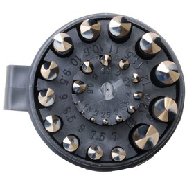 Drill America 25 Piece Metric Killer Force Drill Bit Set in Round Case, Jobber Length, Heavy Duty, High Speed Steel Bits for Metal, Wood, Plastic, Sizes 1mm to 13mm by 0.5mm, KFD Series ZMKFD4025-PC