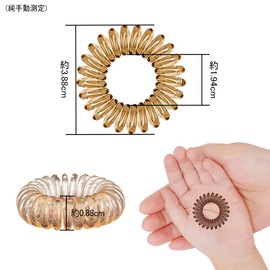 DFsucces Spiral Hair Elastics Phone Cord Hair Ties Ponytail Spring Elastic Coil Hair Coils Durable No Trace (4 Colors, 8 Pcs)