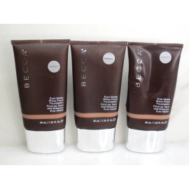 BECCA EVER-MATTE SHINE PROOF FOUNDATION SANDALWOOD 1.35 OZ NWOB LOT OF 3