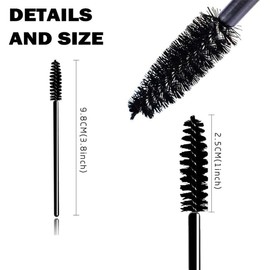 Set de 50 Cepillo Cejas Desechable Cepillos de Pestañas Cepillo de Pestañas Disposable Eyeshadow Brushes Desechable Cepillos de Pestañas Para Pestañas