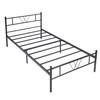 Fangflower Twin Bed Frame with Headboard,16.3inch Twin Bed Frames with