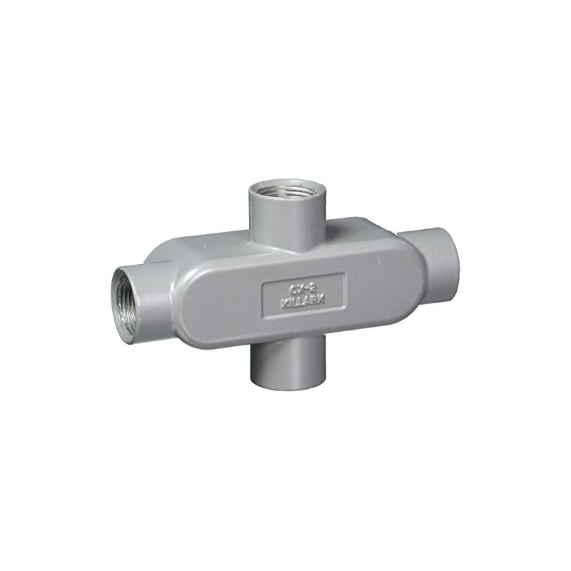 Killark OX 2 X Type Conduit Body, Aluminium, 3/4" Hub,