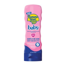 Banana Boat Baby Sunscreen SPF 50, 6Fl Oz | SPF 50 Sunscreen for Babies and Toddlers, Beach Essentials, Baby Sunblock, 6Fl Oz