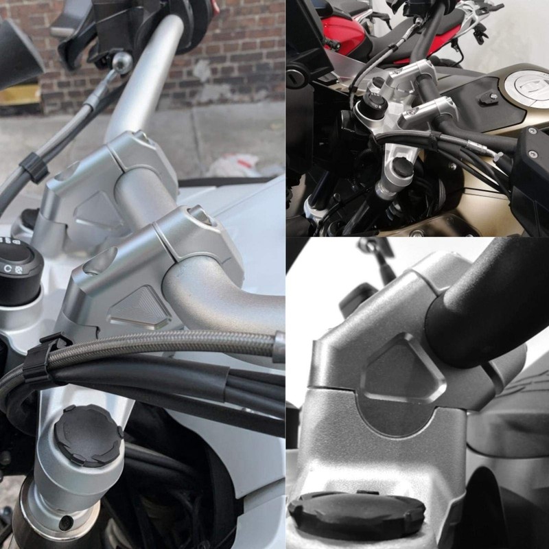 Handlebar Riser, Motorcycle Handlebar Riser Handlebar Clamp Mount Adapter Suitable