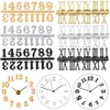 Vctitil 6 Pieces Clock Numerals Kit,Arabic Number and Roman Number