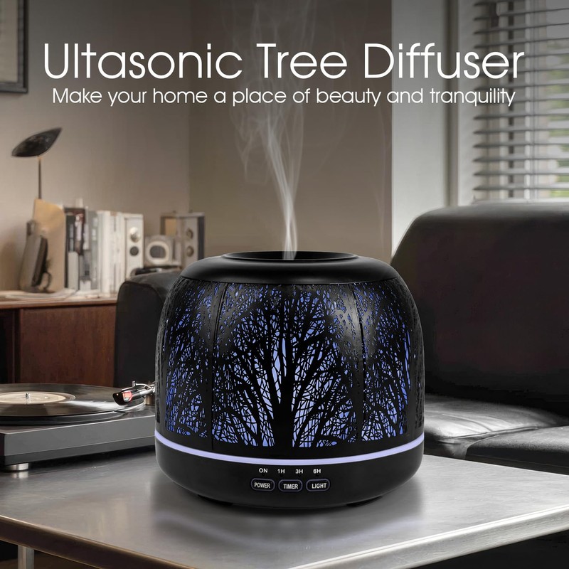 500ml Essential Oil Diffuser, ARVIDSSON Metal Diffusers for Essential Oils,