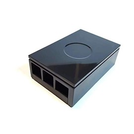 Case for Raspberry Pi 4 Model B and Rock Pi 4 Model C+, Colour: Black