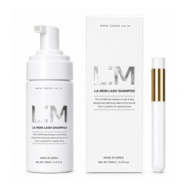 Lamont slightly acidic lash shampoo + eyelash brush, 100ml, 1 piece / 라몽 약산성 래쉬 샴푸 + 속눈썹 브러쉬, 100ml, 1개