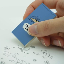 Take a Krill Chill Pill Funny Humor Eraser Set of 2