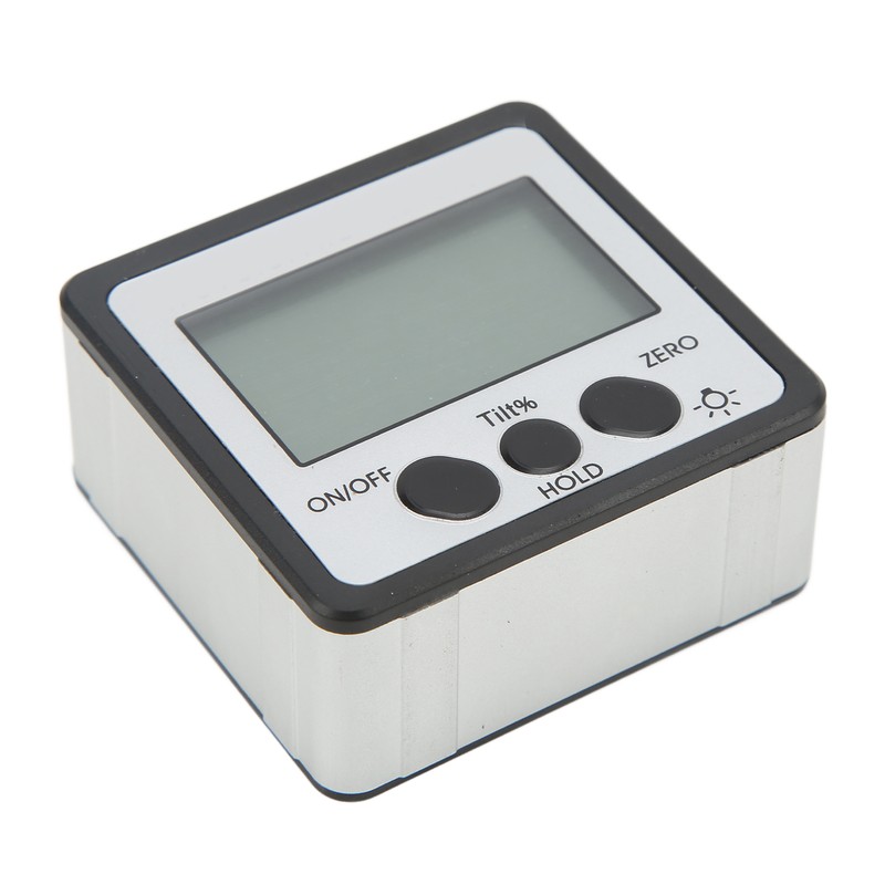 Digital Inclinometer with Backlight Magnetic 4x90° Electronic Protractor IP54 Waterproof