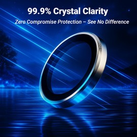 Lito Camera Lens Protector for iPhone16 Pro/Pro Max–Titanium Frame&Corning Glass,9H Tempered Glass,12FT Military Grade Drop Protection,Anti-Scratch,HD Clarity,Easy Installation,White Titanium