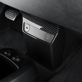 Amzcar Car Central Control USB Charging Port Cover, Compatible with Kia EV6 2022-2024 Accessories (Carbon Fiber Pattern)