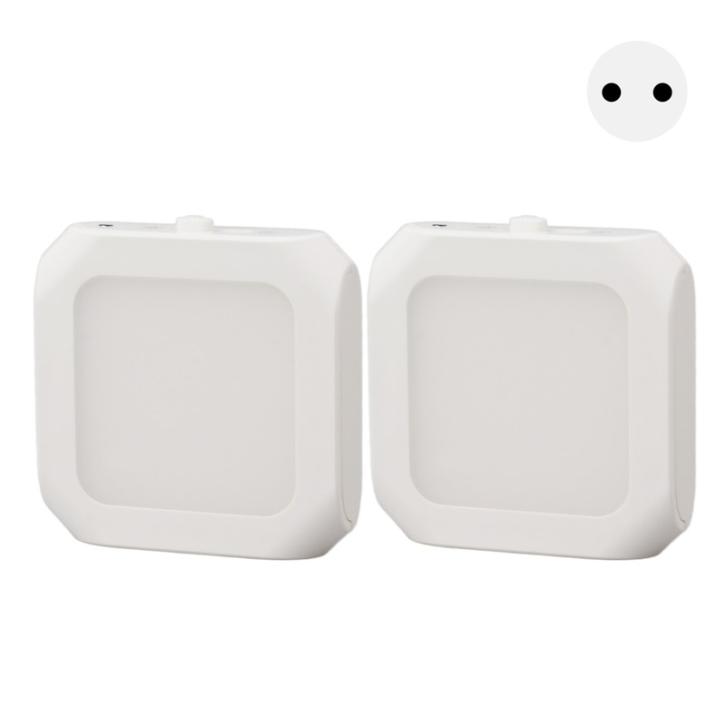 2Pcs Plug in Motion Sensor LED Night Light Plug in