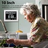 10 Inch Digital Calendar Clock 8 Languages Auto Dimming Electronic