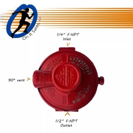 Rego High Pressure Regulator 1st Stage LV3403TRV9 - with  POL 20" copper pigtail