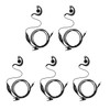 GoodQbuy G Shape Clip-Ear walkie Talkie Headset Earpiece with PTT
