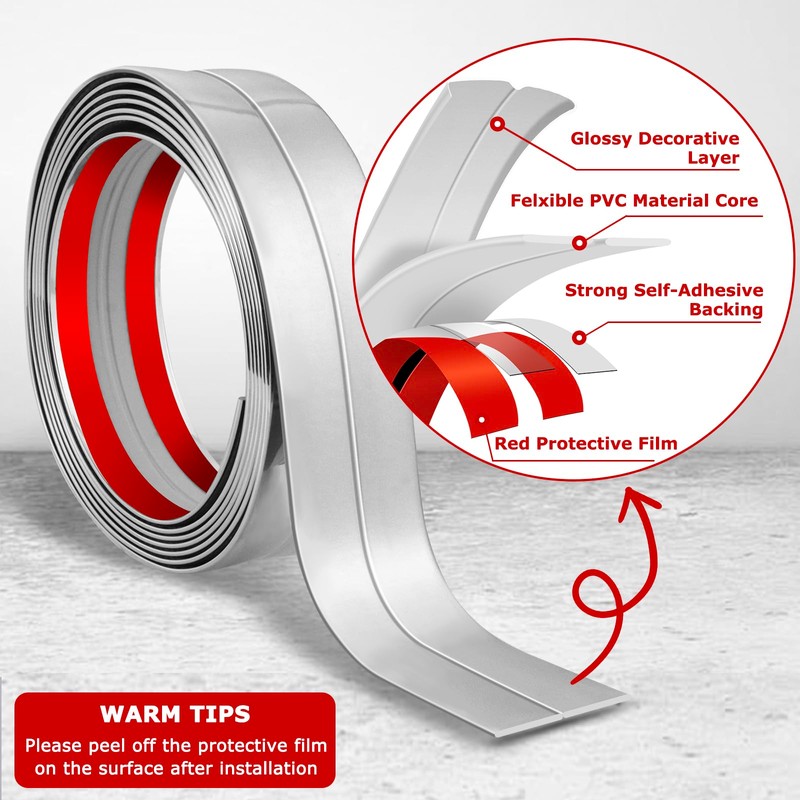 Flexible Wall Corner Protector Moulding Trim Peel and Stick Wall