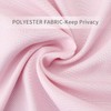 Volens Pink Ruffle Shower Curtain Farmhouse/Rustic Fabric Cloth Shower Curtains