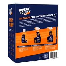 Sweat Equity NO SWEAT Odor and Stain Removal 3 Piece Laundry Kit