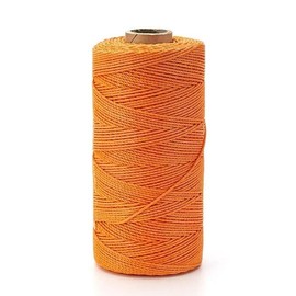 ATERET Orange Mason Line String Line, 12 Rolls 250ft Length, #18 Braided Nylon String, Nylon Twine String for Gardening Or Masonry Tools, Multipurpose for Gardening, Masonry, and Construction