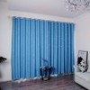 Polyester Window Curtain Shade Blackout Panels Drapes with Perforation (Light