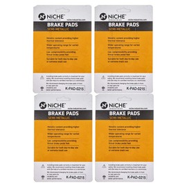 NICHE Brake Pad Set for Triumph Bonneville Thunerbird Sprint Speed Four Triple T2020553 Front Semi-Metallic 4 Pack