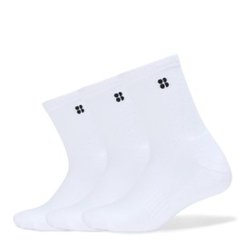 Sweaty Betty Men's Essentials Workout Trainer Socks 3 Pack, White, 8-10
