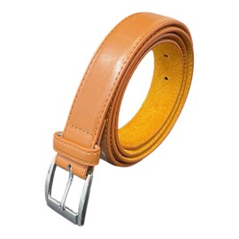 Men's Leather Lined Trouser Belt, 1" Wide, Great for Everyday Use, Classic Belts for Men (TAN, M)