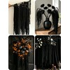 4 PCS Black Artificial Yarn Amaranthus for Decor