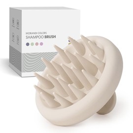 ZMCLG kopfmassage bürste，Kopfhaut Massagebürste [Nass & Trocken], Shampoo Haarbürste für Peeling und Kopfmassage,Stimuliert das Haarwachstum,Healthy Head ohne Schuppen,Weiß