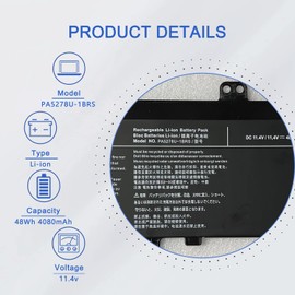 JOTACT PA5278U-1BRS Laptop Battery Compatible with Toshiba Portege X30 X30-D X30-D-10V X30-D-121 X30-E X30-E-12H X30-E-10U Tecra X40 X40-D X40-D-10E X40-E X40-E-108 X40-F PT28U-0LN03X 11.4V 48Wh