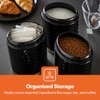 GEEPAS Argyle 3-Piece Tea Coffee Sugar Canisters Set | 1.3L