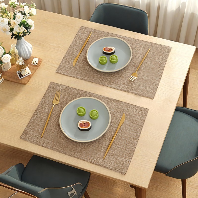 MUNSKT Cotton Place Mats 4 Pcs Place Mats for Table