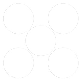 sourcing map Pack of 5 Protective Films 36 mm Soft PET Anti-Fingerprint HD Smartwatch, Suitable for Flat Watch