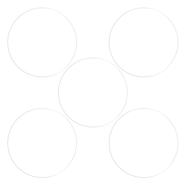 sourcing map Pack of 5 Protective Films 36 mm Soft