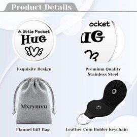 To My Son Gifts from Mom Birthday Gifts Ideas for Son Adult Motivational Inspirational Pocket Hug Token Christmas Valentines Graduation Wedding for Men Double Sided Message Engraved