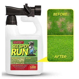 See Spot Run Lawn Protection Concentrate – 32 fl oz – Covers 5,000 Sq Ft – Hose-End Attachment – Grass & Lawn Saver & Supports Healthy Soil – Safe for Pets