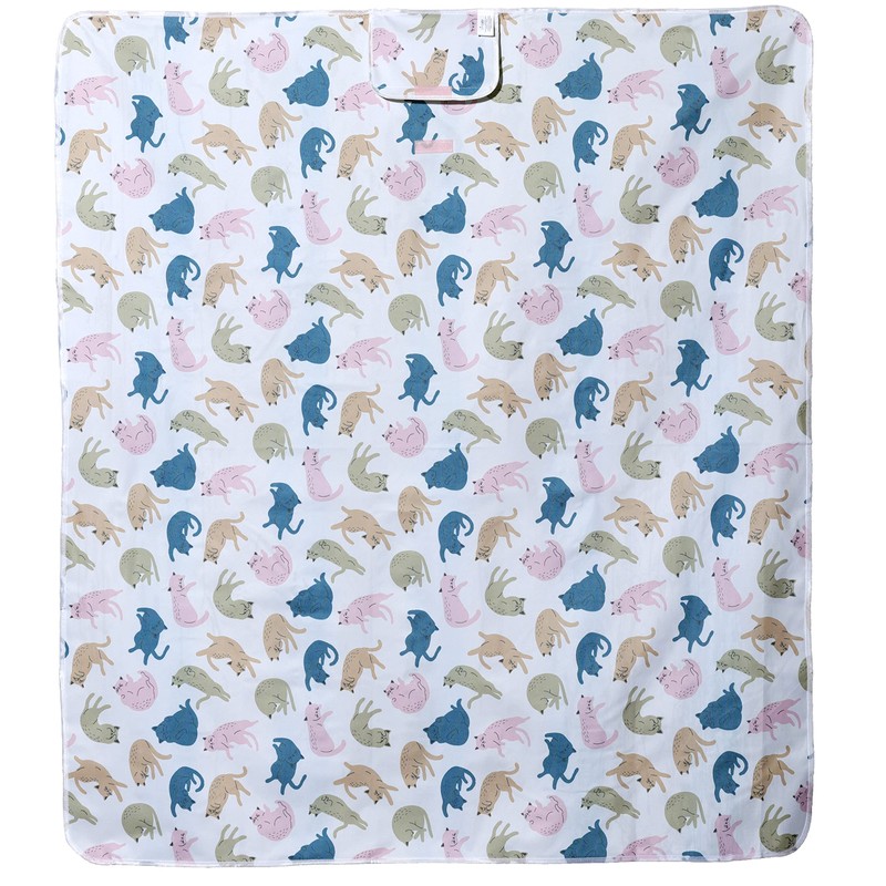 Puckator PICB01 Cat's Life Picnic Blanket, Foldup, Camping Picnics Outdoors