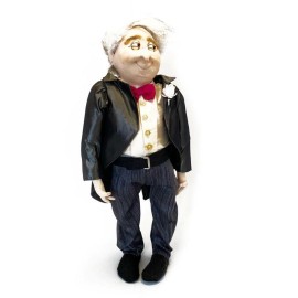 Slightly Weathered Ladies Cloth Art Doll Pattern "Father of the Bride" by Jill Maas