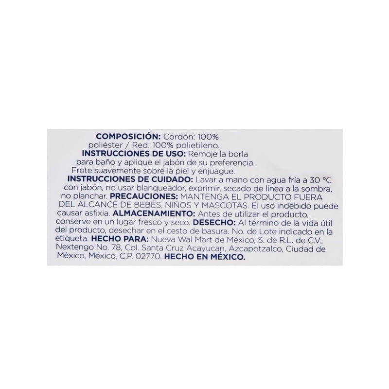 Borla para baño Equate 1 pza