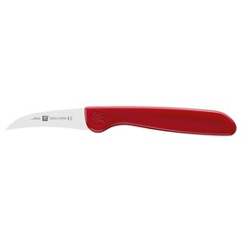 ZWILLING Twin Grip Schälmesser, Klingenlänge 5cm, Rostfreier Spezialstahl/Kunststoffgriff, Rot