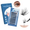 NAGARAKU Partial False Eyelashes, No Glue Required, Lightweight, One-touch False