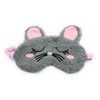Cute Animal Eye Masks, Soft Plush Fluffy Sleeping Eye Cover,