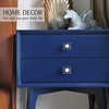 JEREVER 6 Pack Glass Crystal Knobs Brass Drawer Pull Cabinet