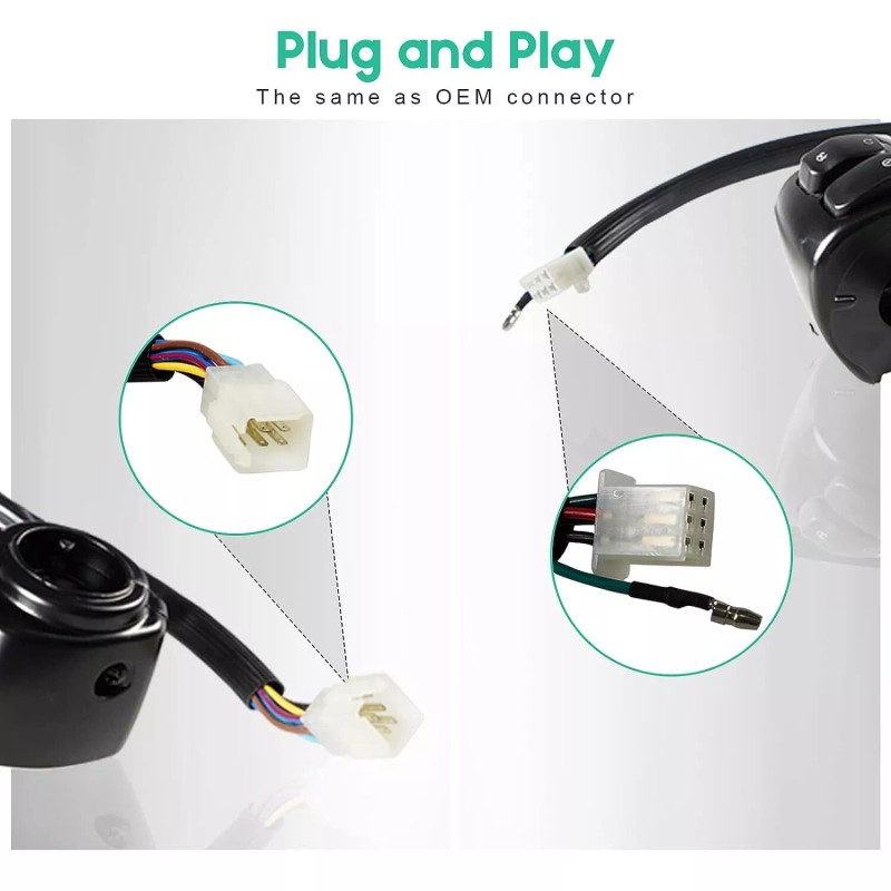 KEEPDSGN 1" Handlebar Switches Control Black For 1996-2012 Harley Davidson